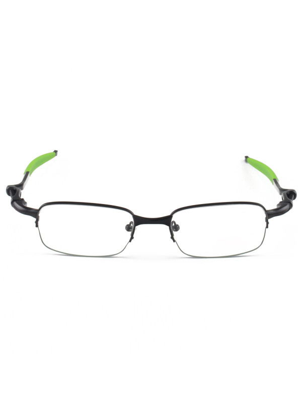 Armação de Óculos Retangular Coilover Molinha OX5043 Preto e Verde